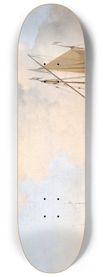 Willem van de Velde the Younger - A Calm 8.25 inch art skate deck