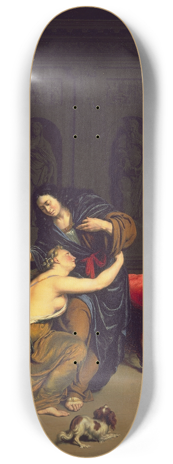 Willem Van Mieris - Joseph and Potiphars Wife 8.25 inch art skate deck