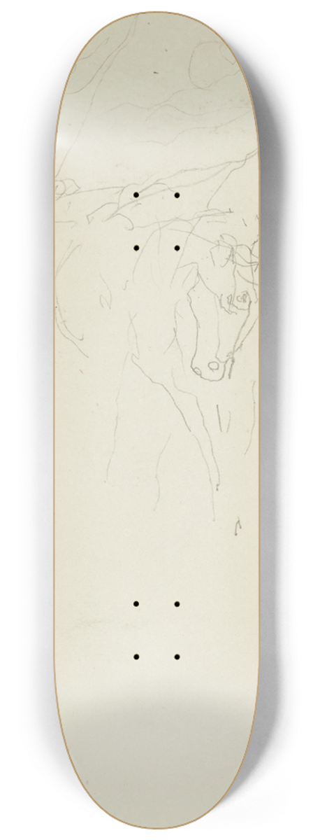 John La Farge - Achilles and Xanthus 8.25 inch art skate deck