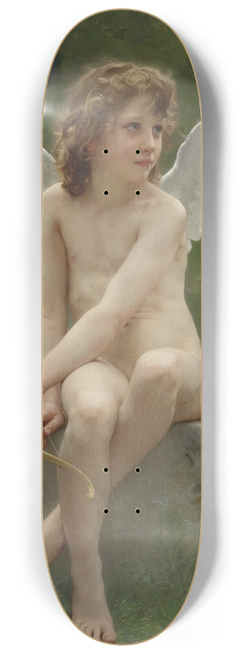 William Bouguereau - Amour  Lafft 8.25 inch art skate deck