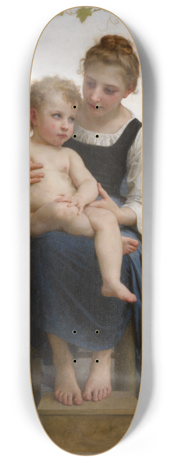 William Bouguereau - Avant le bain 8.25 inch art skate deck