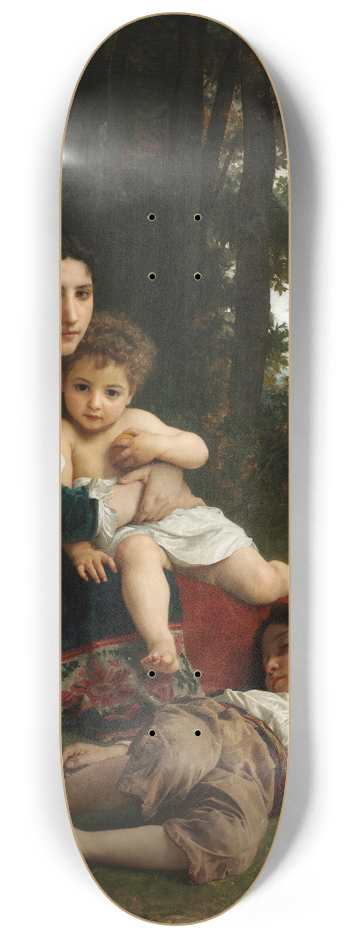 William Bouguereau - Rest 8.25 inch art skate deck