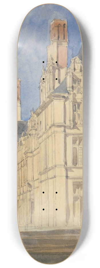William Callow - Chateau dEcouen 8.25 inch art skate deck
