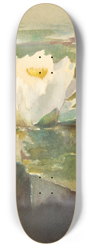 John La Farge - Water Lily in Sunlight 8.25 inch art skate deck