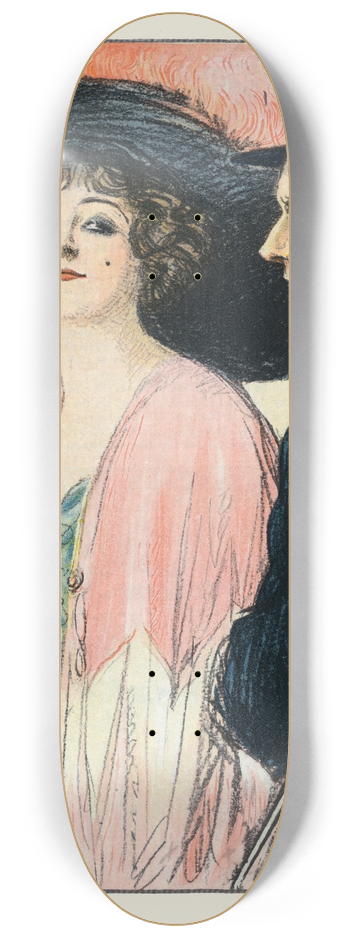 William Ely Hill - After the hug 8.25 inch art skate deck