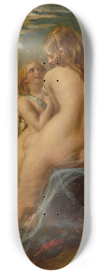 William Etty - Venus Relieving Cupid Of His Bow 8.25 inch art skate deck