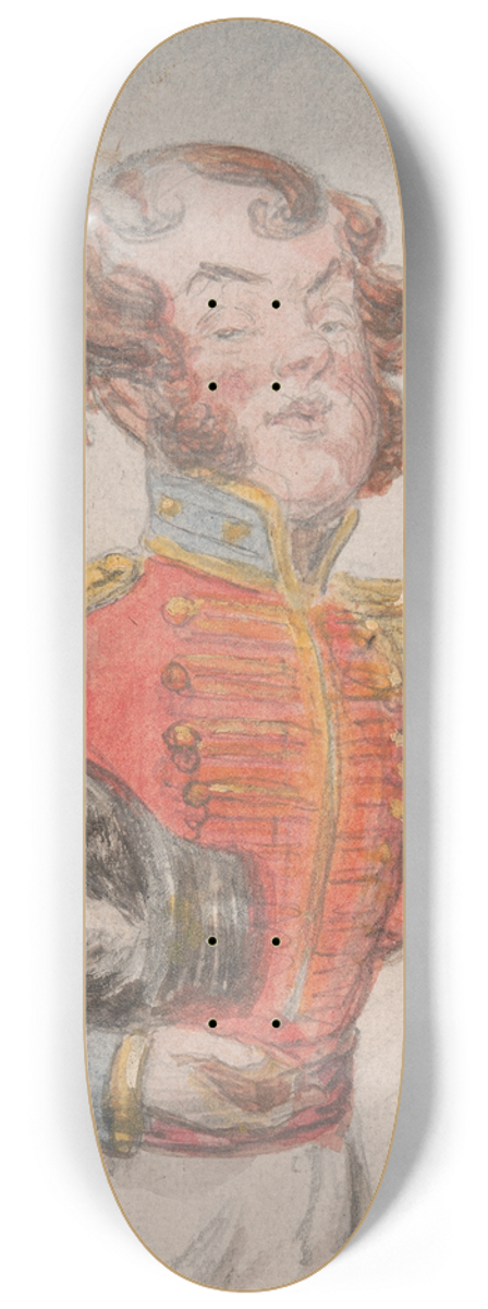 John Leech - The Captain on Full Pay 8.25 inch art skate deck