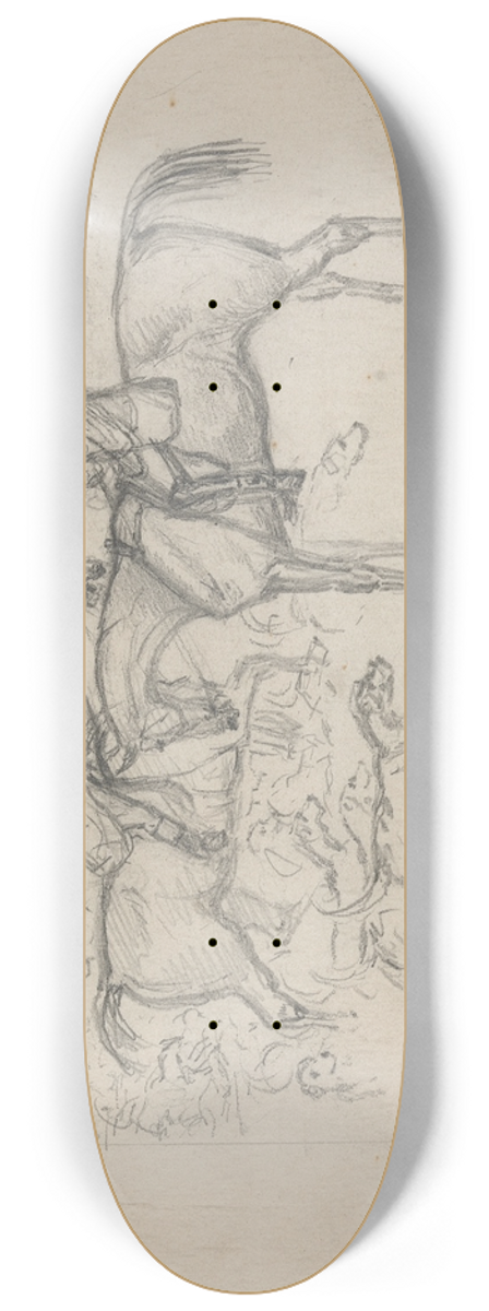 John Leech - The Close of the Season 8.25 inch art skate deck