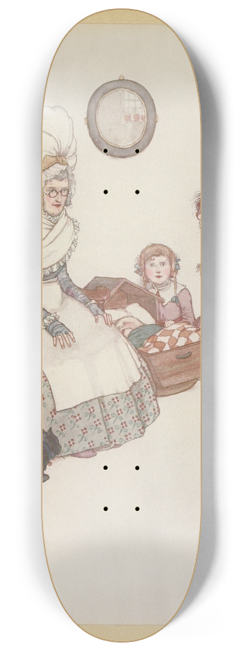 William Heath Robinson - Then began the nightingale to sing 8.25 inch art skate deck