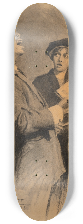 William Henry Dethlef Koerner - The Volunteer Choir 8.25 inch art skate deck