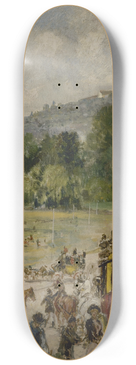 John-Lewis Brown - Le champ de courses de Longchamp 8.25 inch art skate deck