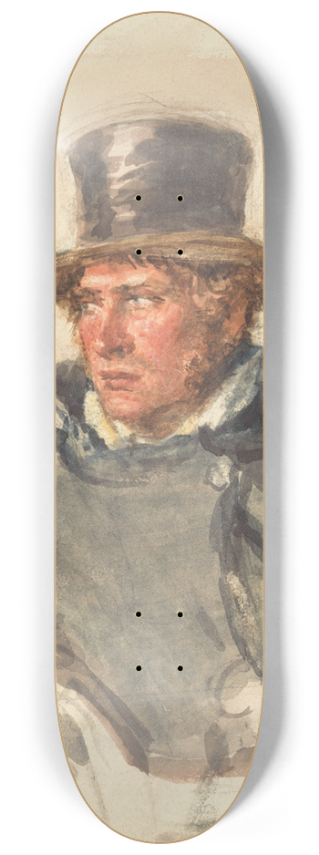 William Henry Hunt - A Postillion 8.25 inch art skate deck