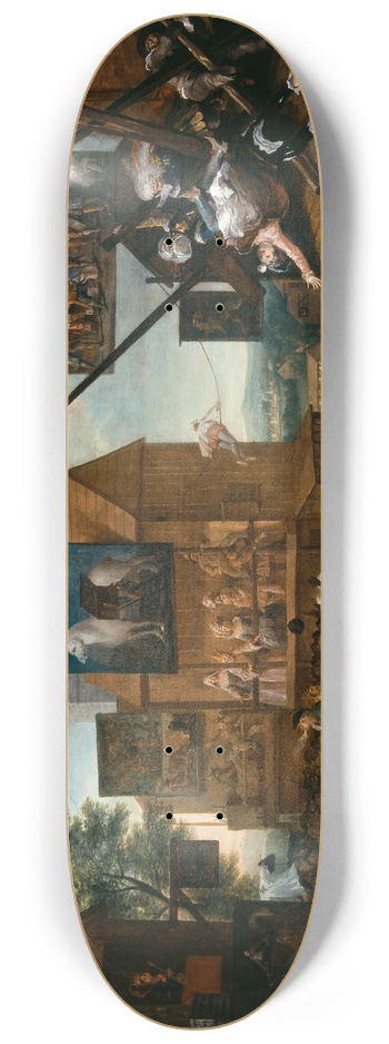 William Hogarth - Southwark Fair 8.25 inch art skate deck