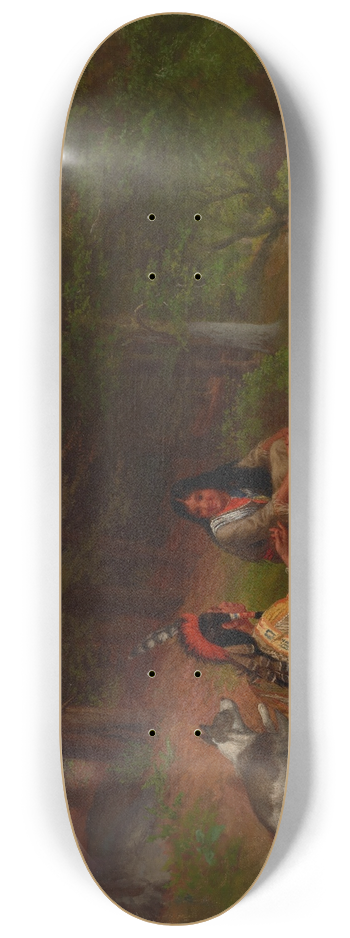 William Holbrook Beard - Indian Idyll 8.25 inch art skate deck