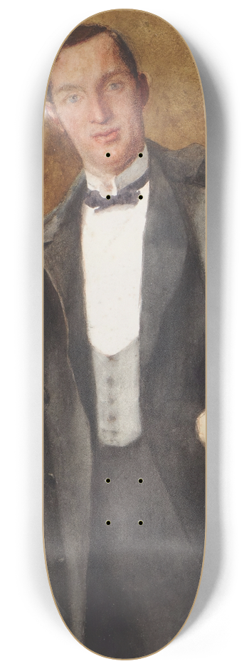 William John Wainwright - Study for Portrait of Barry Jackson 8.25 inch art skate deck