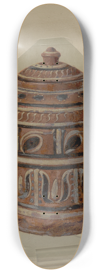 William L. Antrim - Pa. German Jar 8.25 inch art skate deck