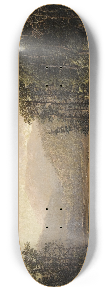 William Louis Sonntag - Adirondack Mountain Landscape 8.25 inch art skate deck