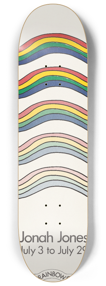 William McCaffery - Jonah Jones. The rainbow grill. Rockefeller Center 8.25 inch art skate deck