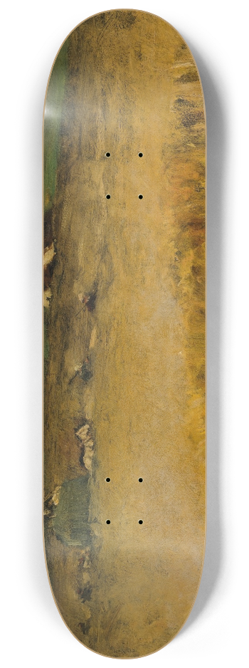 William Merritt Chase - Wheat Field 8.25 inch art skate deck