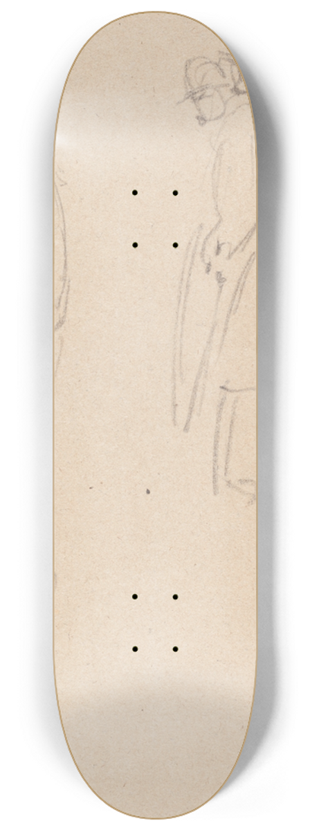 John Linnell - Figure Studies 8.25 inch art skate deck