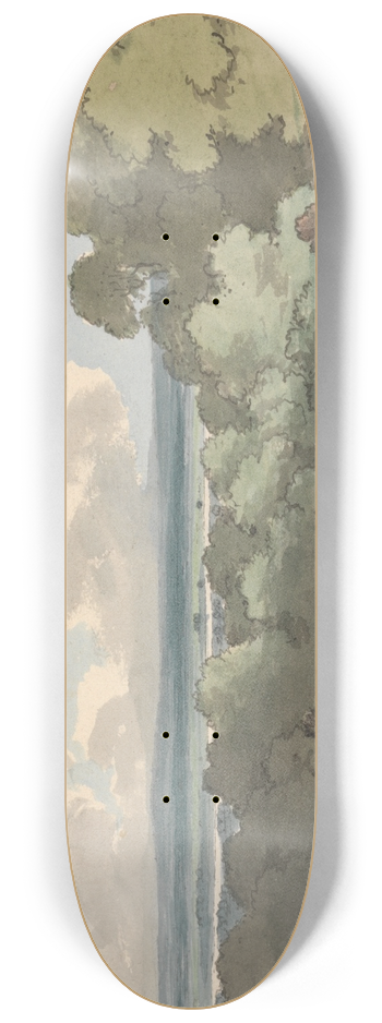William P. Sherlock - View Across the Thames for Greenwich Park 8.25 inch art skate deck