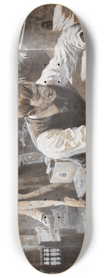 William Robinson Leigh - After the Election 8.25 inch art skate deck