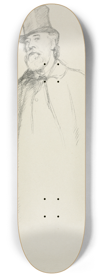 William Rothenstein - Alphonse Legros 8.25 inch art skate deck