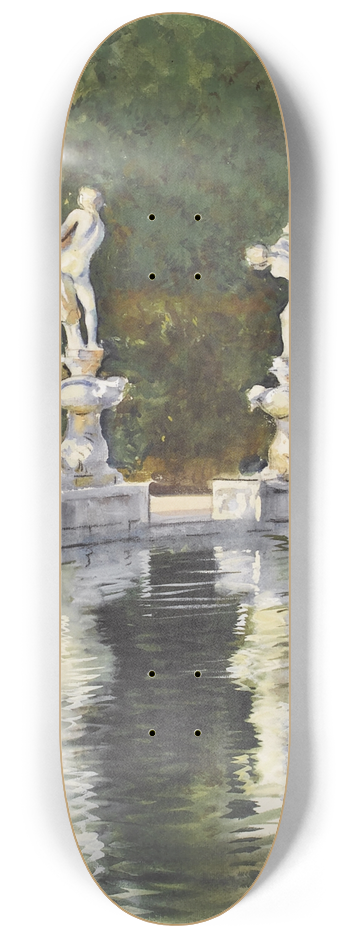 William Rothenstein - Boboli Gardens, Florence 8.25 inch art skate deck