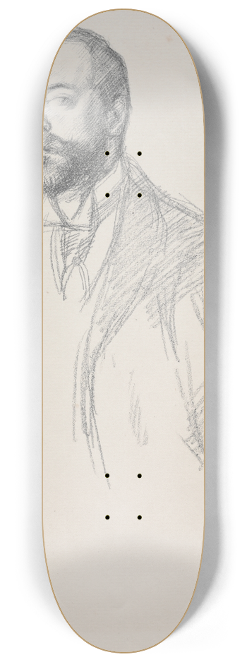 William Rothenstein - John Singer Sargent 8.25 inch art skate deck