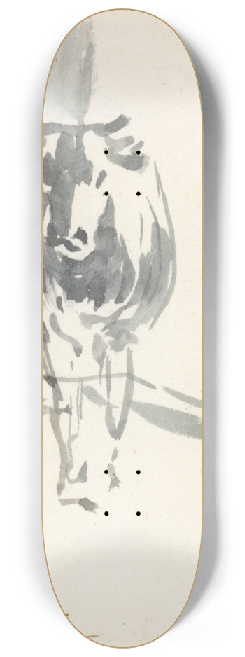 John Linnell - Two Cows 8.25 inch art skate deck