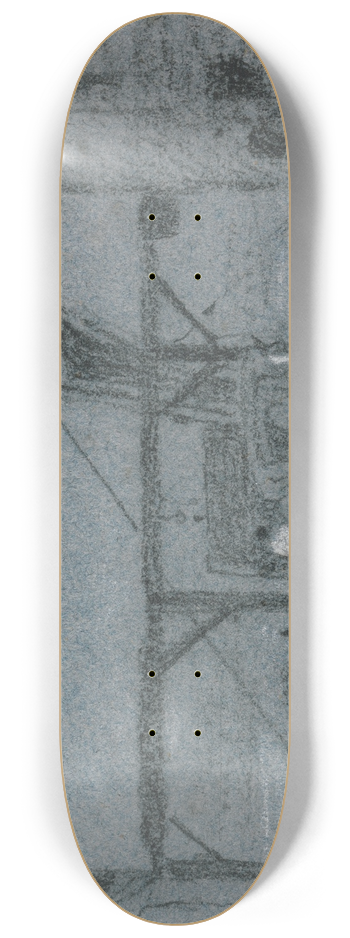 John Linnell - Unloading Grain 8.25 inch art skate deck