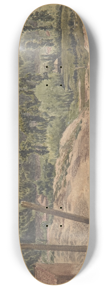 John Linnell - View of Kensington Gardens, London 8.25 inch art skate deck