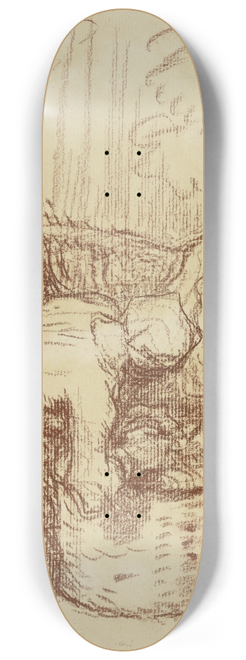William Strang - Zwei Arbeitsfrauen an einem Korb 8.25 inch art skate deck