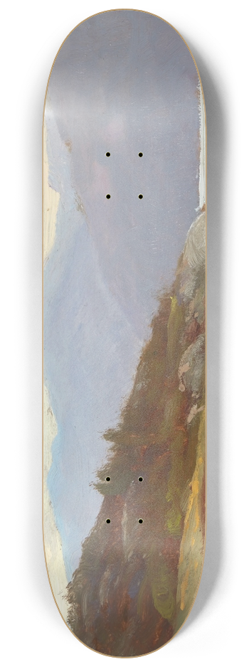 William Trost Richards - Looking Westward, Norway (Lake Scene). 8.25 inch art skate deck
