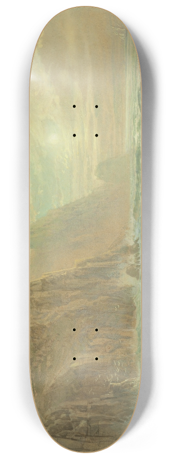 William Trost Richards - Near Lands End, Cornwall 8.25 inch art skate deck