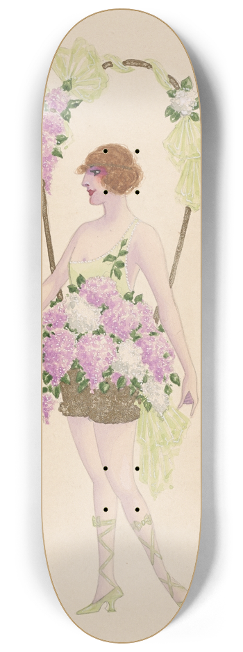 Will R. Barnes - 20-Lilacs 8.25 inch art skate deck
