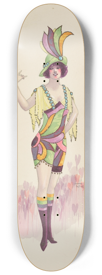Will R. Barnes - Cubist Boys 8.25 inch art skate deck