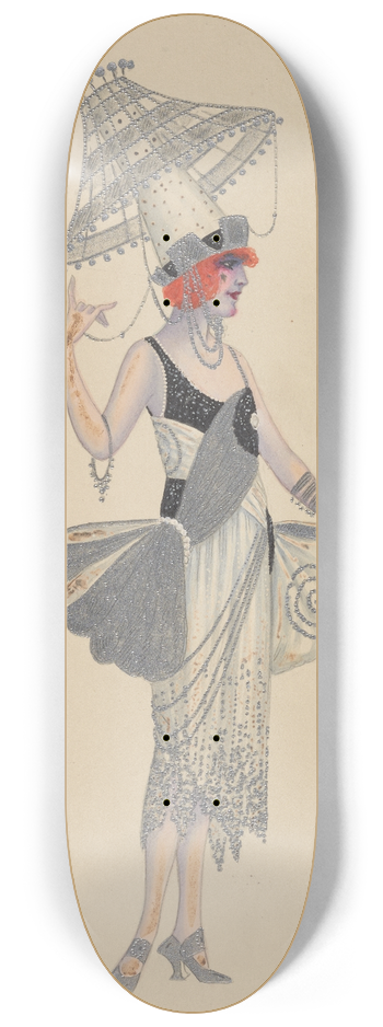 Will R. Barnes - Lady-in-Waiting 8.25 inch art skate deck