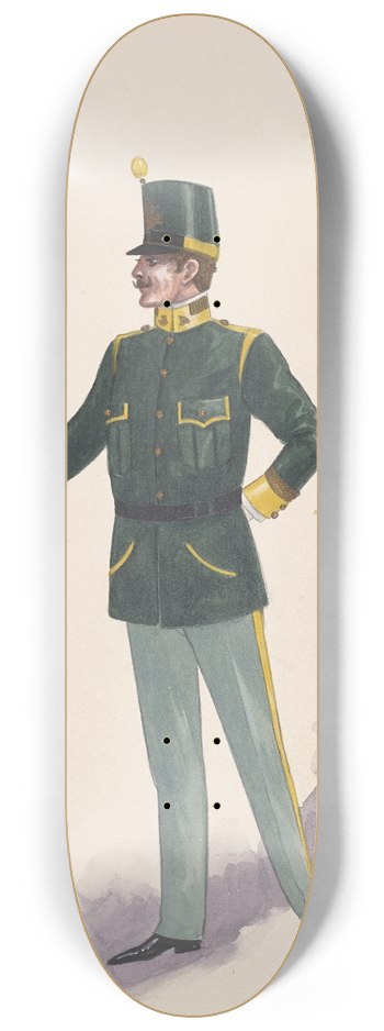 Will R. Barnes - Officer costume 8.25 inch art skate deck