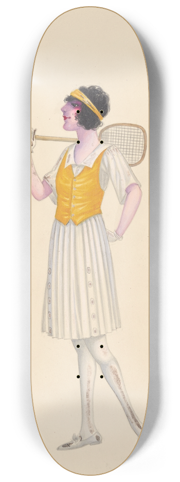 Will R. Barnes - Tennis, 4 8.25 inch art skate deck
