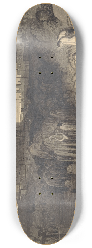 John Martin - The Daughters of Jerusalem Weeping by the Waters of Babylon 8.25 inch art skate deck