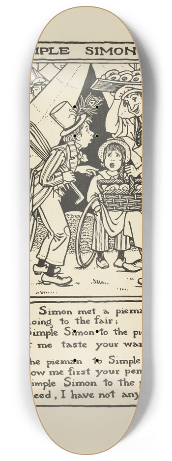 Winifred Smith - Simple Simon 8.25 inch art skate deck