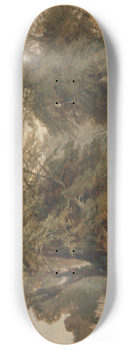 John Middleton - A Landscape with a Horseman 8.25 inch art skate deck
