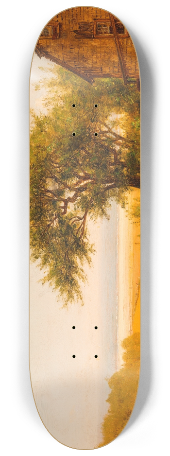 Worthington Whittredge - A Home by the Seaside 8.25 inch art skate deck