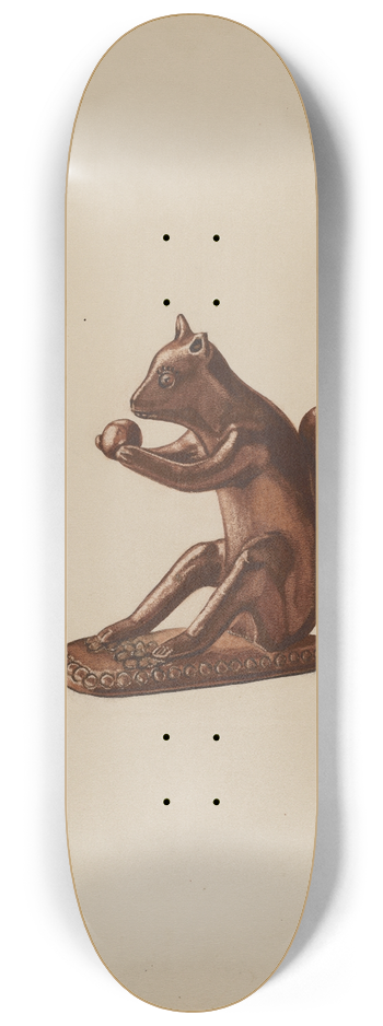 Yolande Delasser - Squirrel Statuette 8.25 inch art skate deck