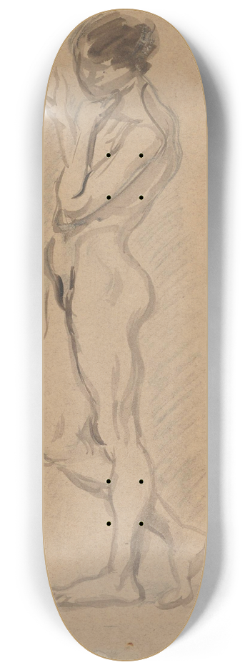 Zygmunt Waliszewski - Nude standing sideways 8.25 inch art skate deck