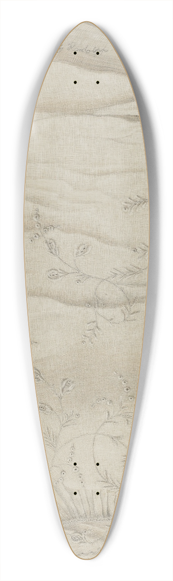 Frank Nelson - Embroidered sleeve 39.3 inch art pintail longboard deck