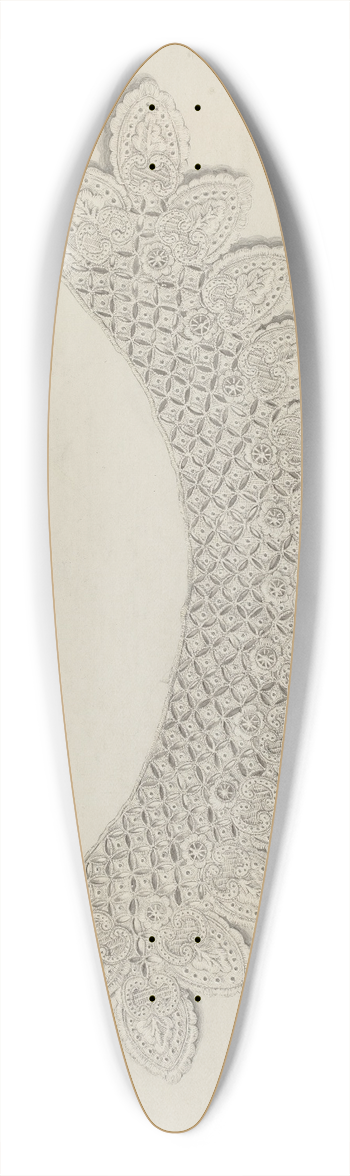 Frank Nelson - Lace Collar 39.3 inch art pintail longboard deck