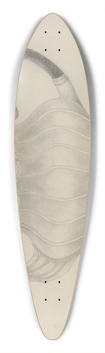 Frank Nelson - Pewter Teapot 39.3 inch art pintail longboard deck