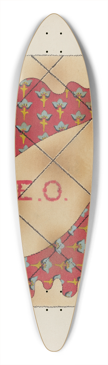 Frank Nelson - Quilt 39.3 inch art pintail longboard deck